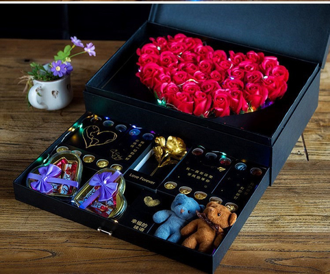 comprar Caixas de Embalagem de Flores de Dupla Camada Papelão Florista Buquê Caixa Joias Presentes Embalagem Personalizada Fabricação em linha