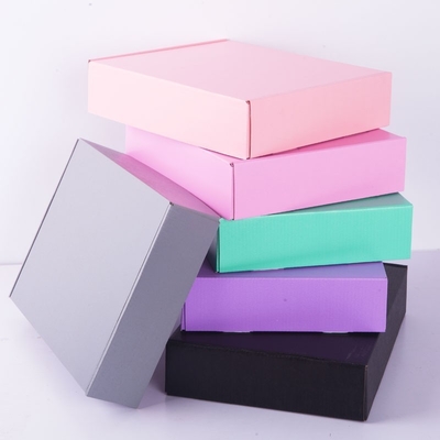 comprar Papel Adesivos Mailer Caixa de presente Cor-de-Rosa Cartão dobrável Kraft Corrugado Mailers Fabricação em linha