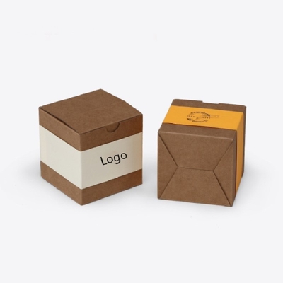 comprare Confezione per candele su misura per profumi quadrati confezione carta kraft confezione regalo eco-compatibile fabbricazione online