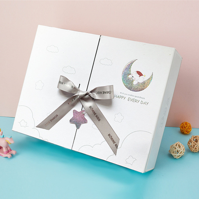 comprar Caixas de presente de embalagem plana com fita adornada OEM, com portas duplas, encomenda personalizada Fabricação em linha