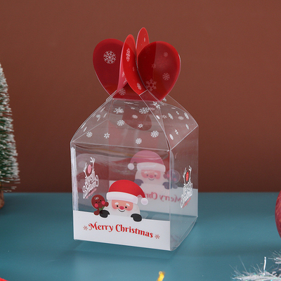 Buy Folding Plastic PVC Cake Box Clear Gift PET Box For Christmas Apple Candy Custom Logo online manufacture