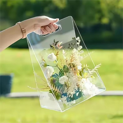 comprar Caja de flores personalizada transparente de PVC para mascotas para ramos de graduación, embalaje transparente Fabricación en línea