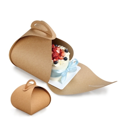 kopen OEM Recyclebare Biologisch Afbreekbare Taartdoos Kraftpapier Bakkerijdozen Voor Gebak Verpakking online vervaardiging