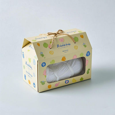 acheter Carton de produit pour bébé fait main, réutilisable et écologique, avec fenêtre et coffret cadeau personnalisable fabrication en ligne